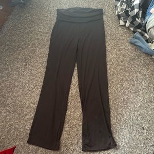 fold over flare leggings
